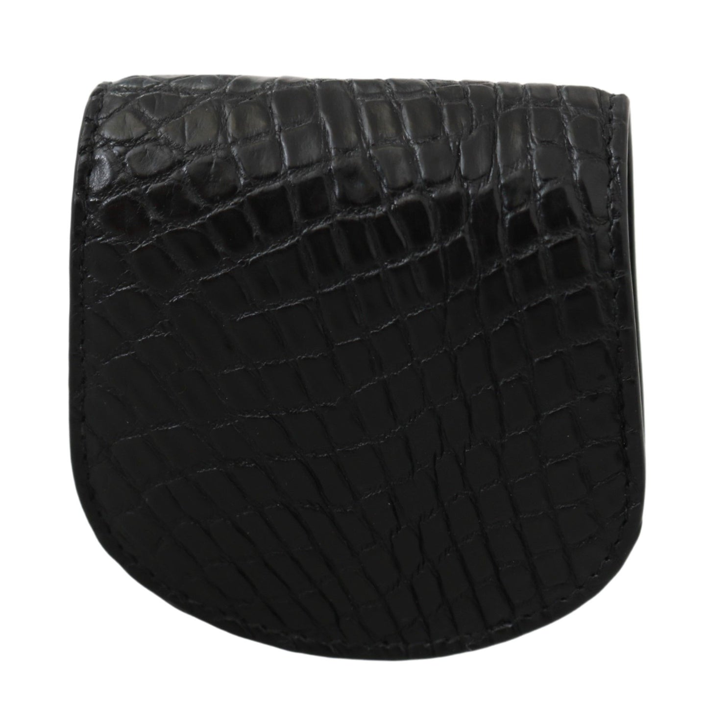 Dolce & Gabbana Schwarzes exotisches Skin Taschenkondom Etui Halter