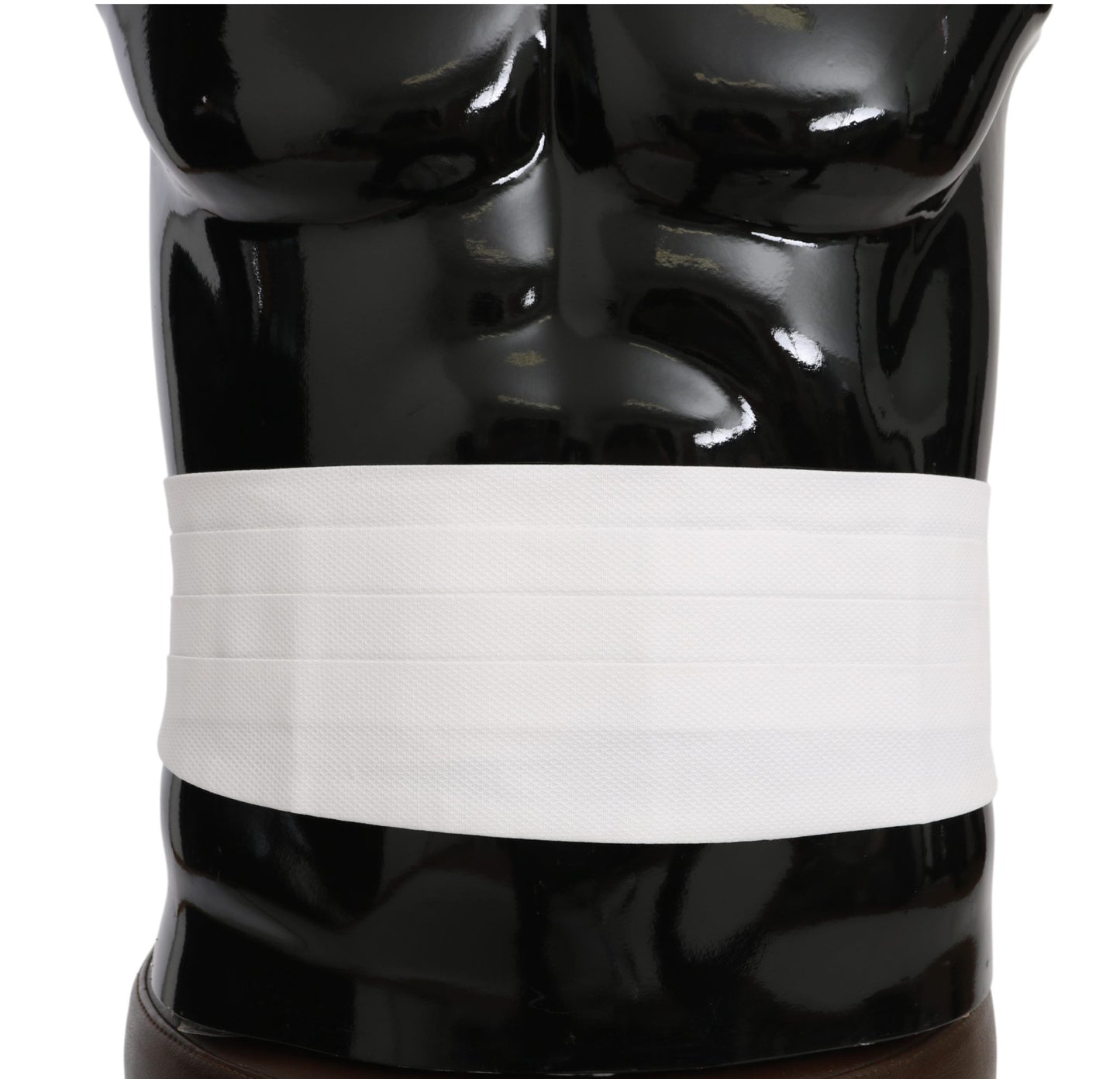 Dolce & Gabbana Weißer Männer Taillengürtel Baumwolle Kummerbund