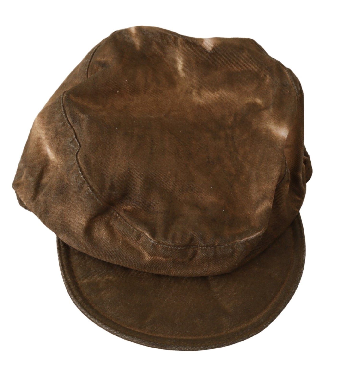 Costume National Brauner Newsboy Beret Cabbie Fedora Hut