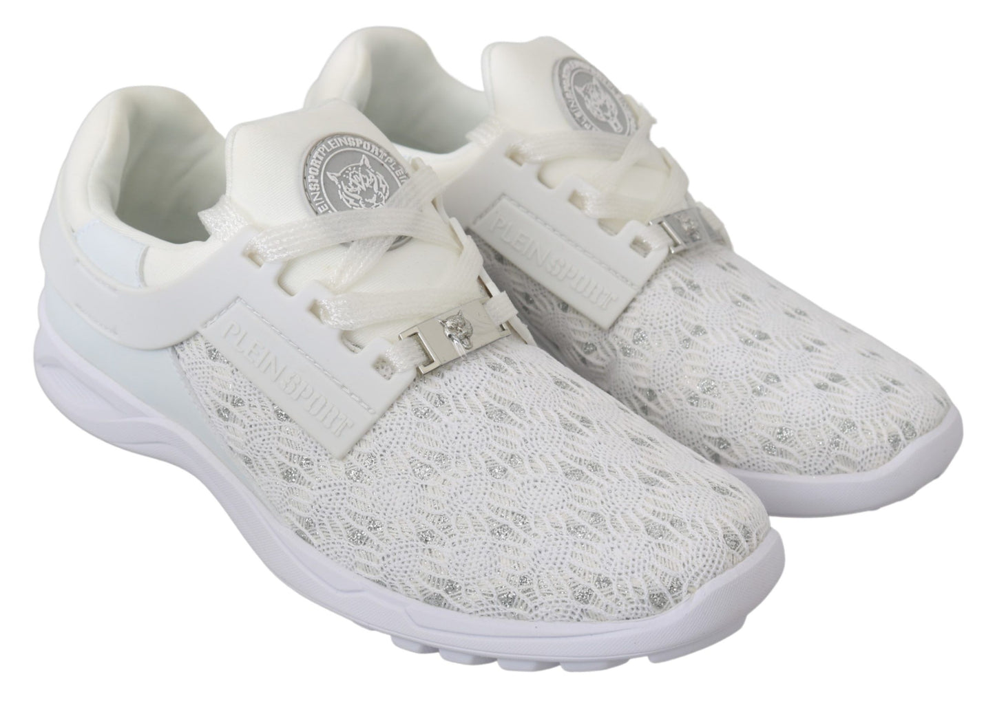 Philipp Plein Weiß Polyester Freizeitschuhe Schuhe