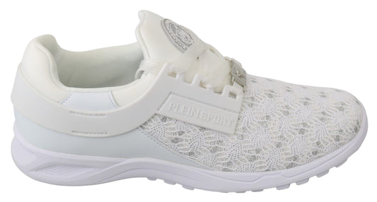 Philipp Plein Weiß Polyester Freizeitschuhe Schuhe