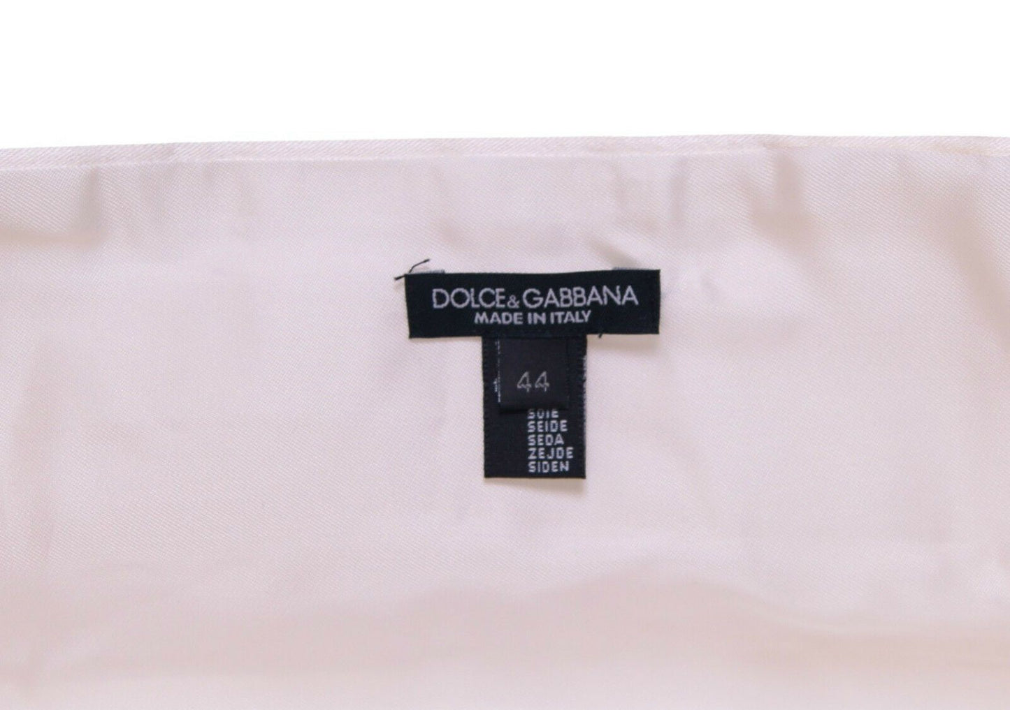 Dolce & Gabbana Weißer Smokinggürtel Kummerbund mit Taille