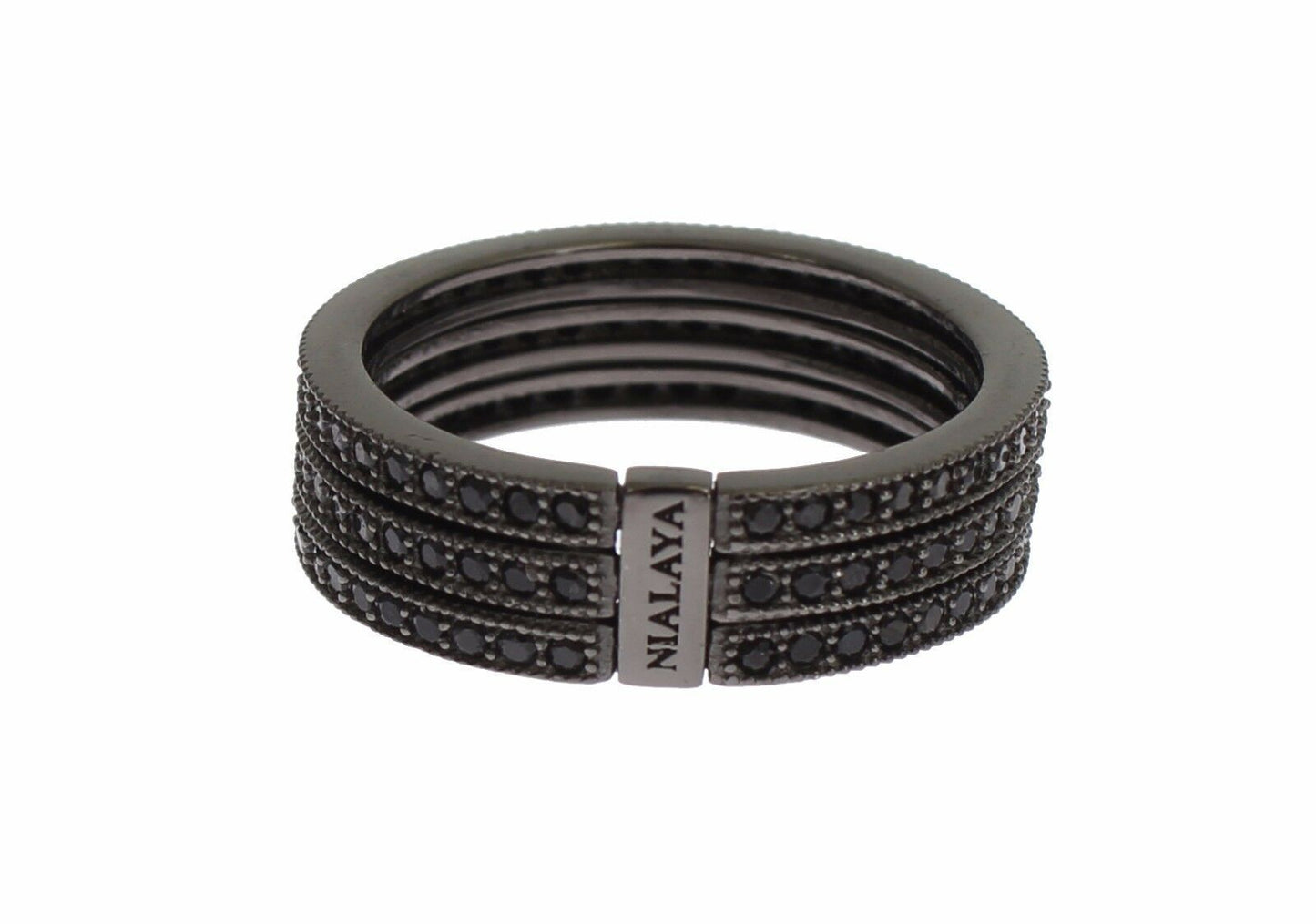 Nialaya Schwarz CZ 925 Sterling Silber Damen
