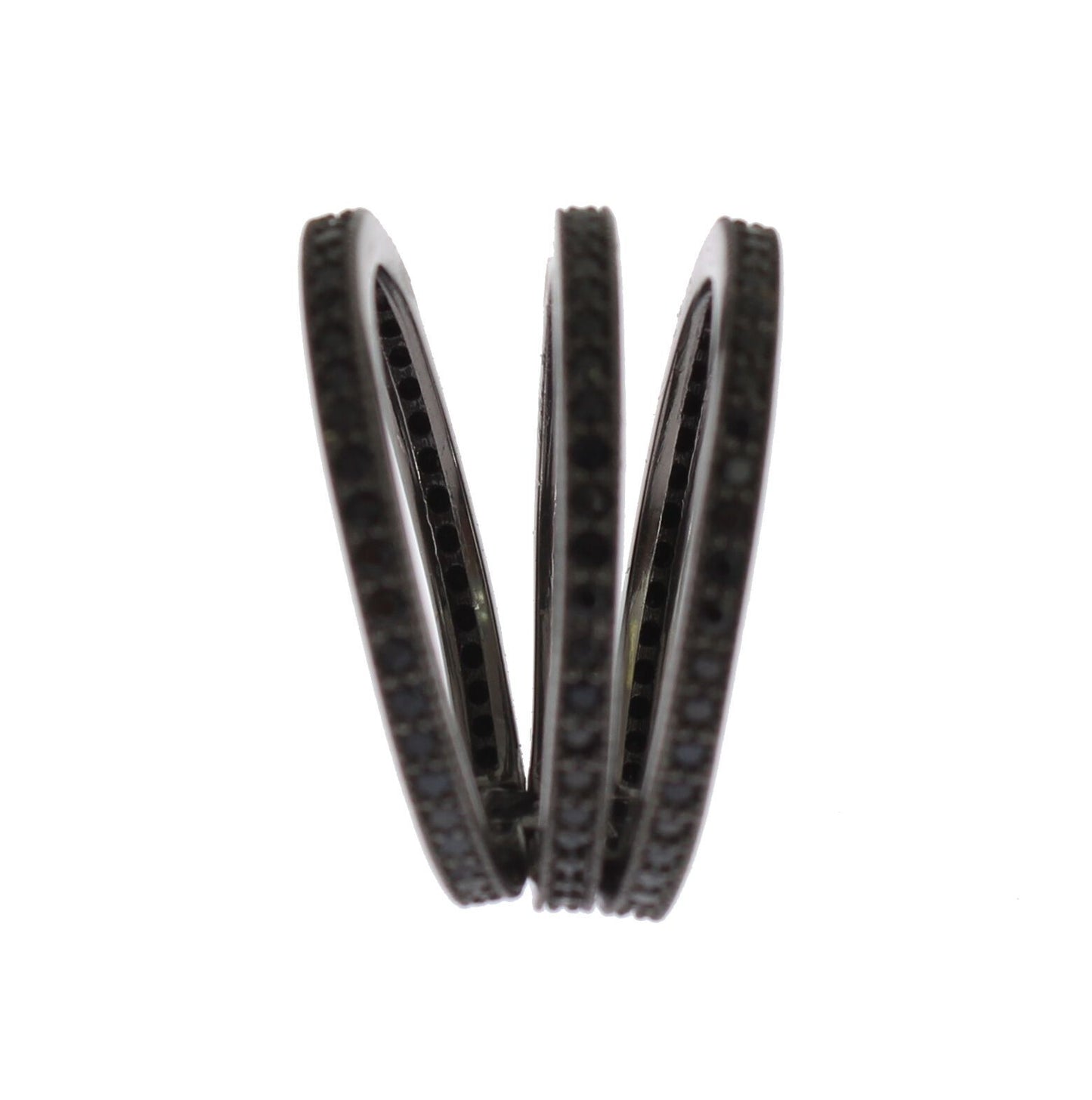 Nialaya Schwarz CZ 925 Sterling Silber Damen