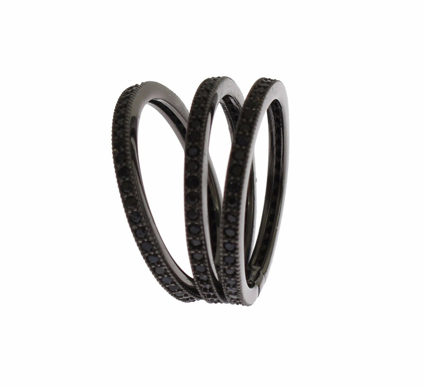 Nialaya Schwarz CZ 925 Sterling Silber Damen