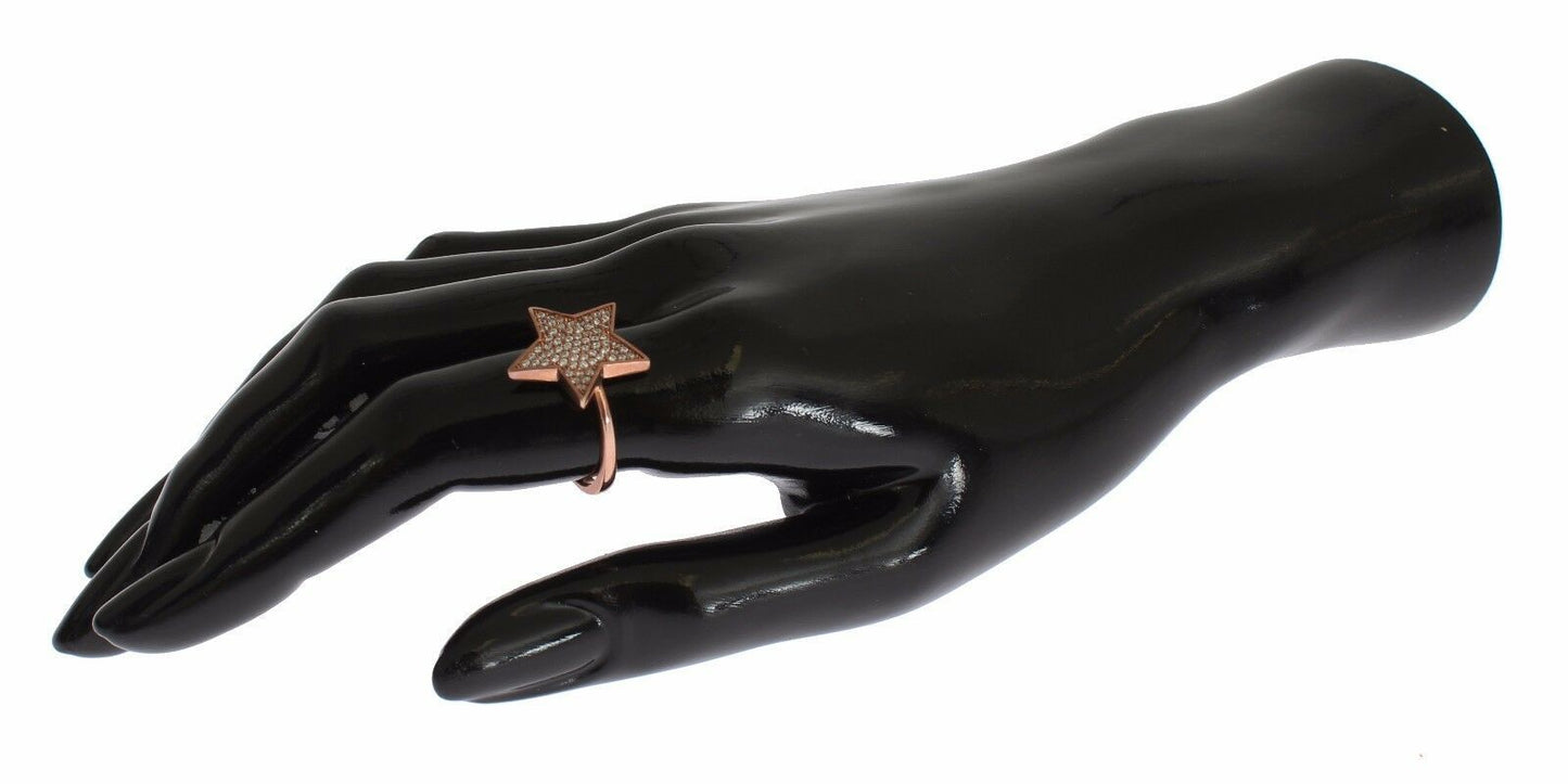 Nialaya Damen klar CZ Stern 925 Silber Ring