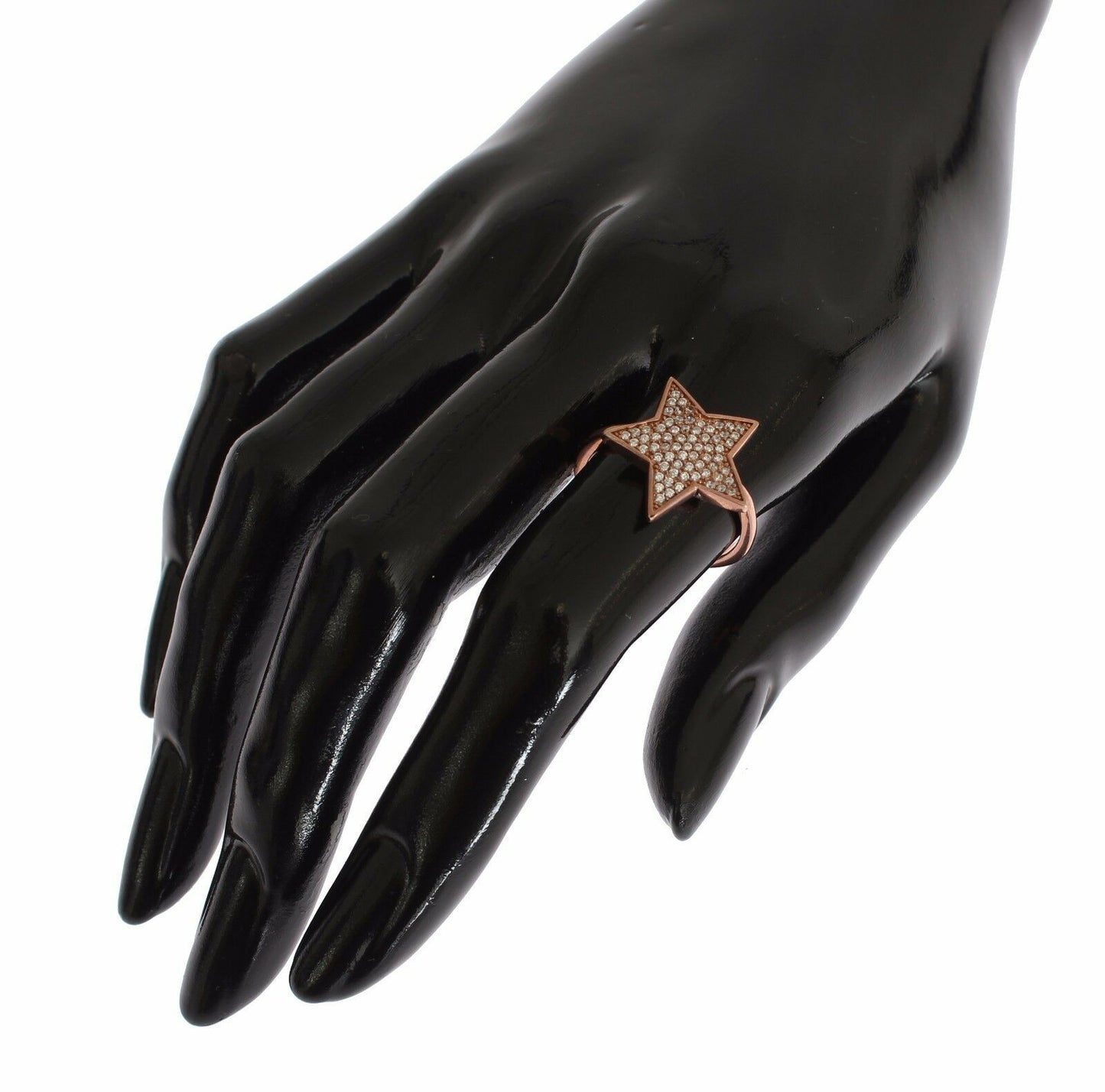 Nialaya Damen klar CZ Stern 925 Silber Ring