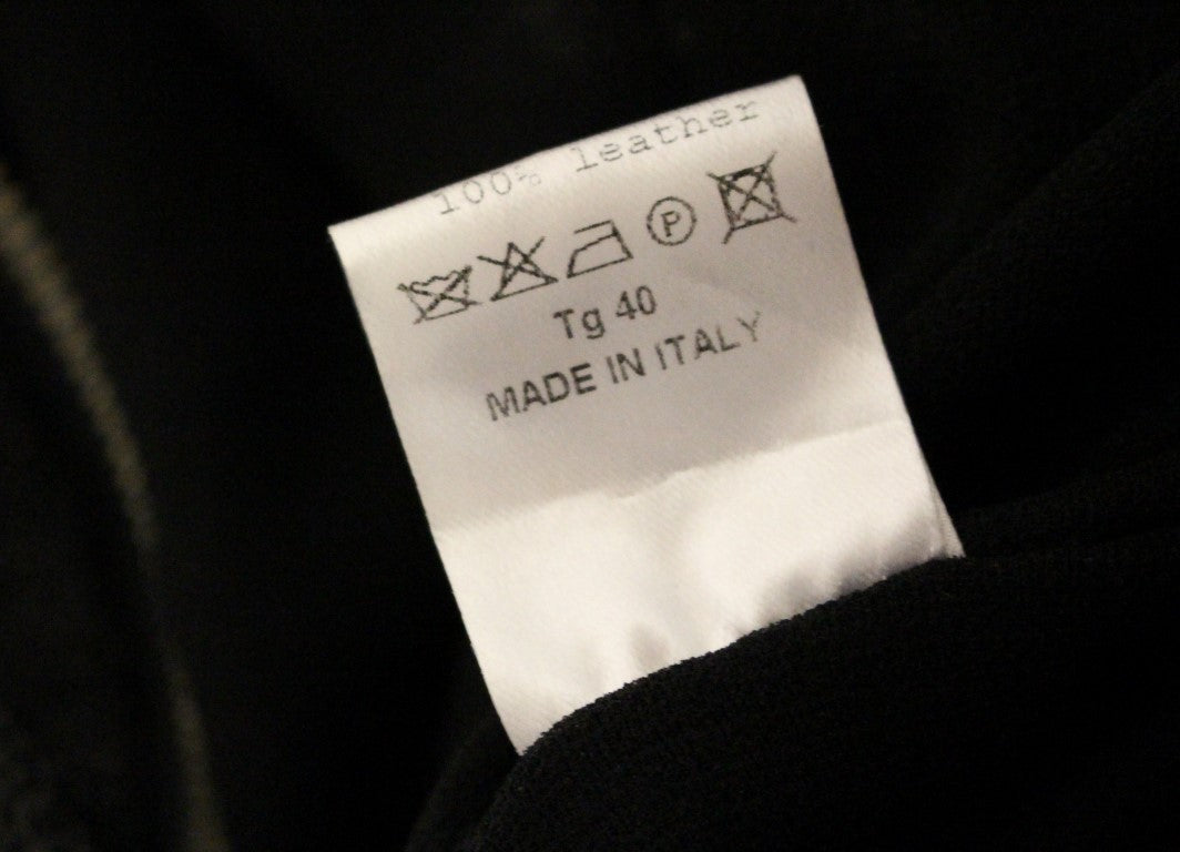 La Maison du Couturier Schwarzer Leder-Overall