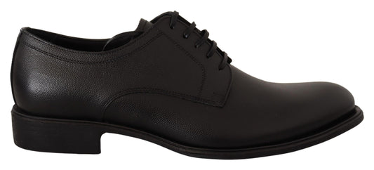 Dolce & Gabbana Schwarze Lederschnürschuhe für Herren Formaler Derby