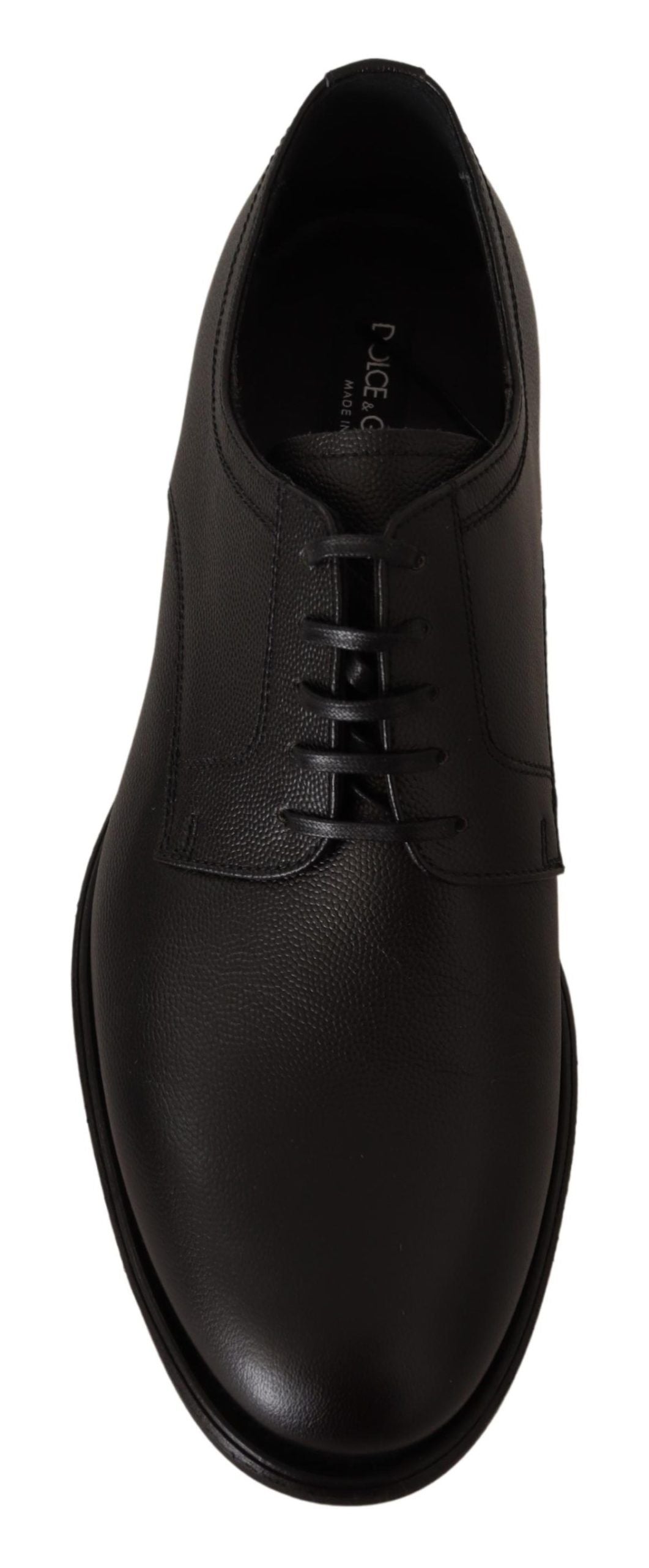 Dolce & Gabbana Schwarze Lederschnürschuhe für Herren Formaler Derby