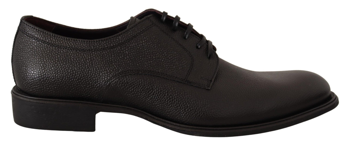 Dolce & Gabbana Schwarze Lederschnürschuhe für Herren Formaler Derby