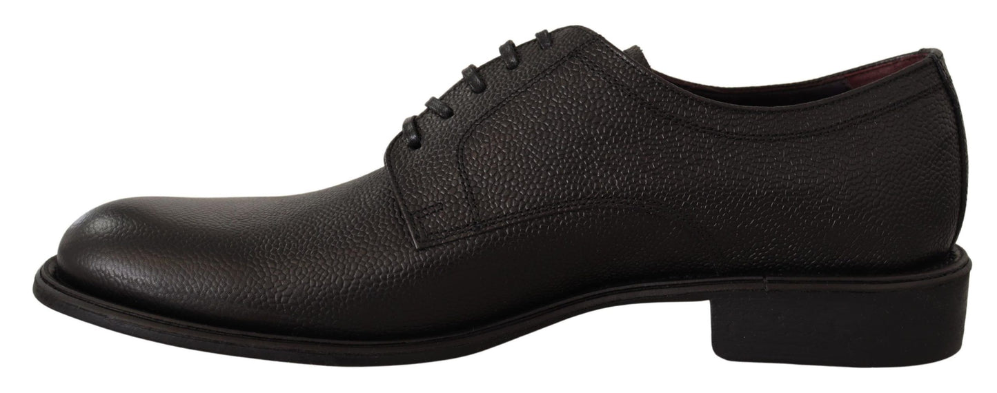 Dolce & Gabbana Schwarze Lederschnürschuhe für Herren Formaler Derby