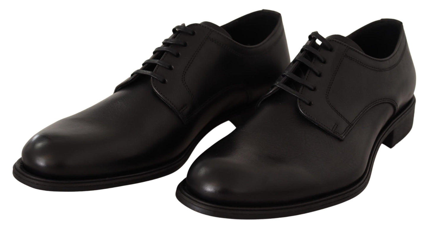 Dolce & Gabbana Schwarze Lederschnürschuhe für Herren Formaler Derby