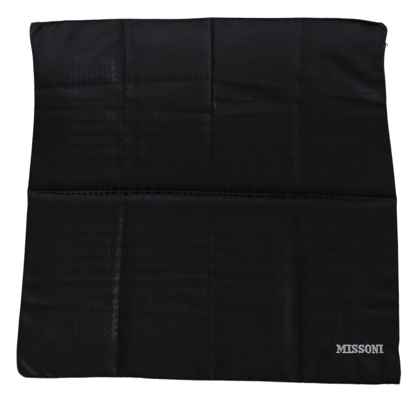 Missoni Schwarzer Wollstrick-Unisex-Halstuchschal