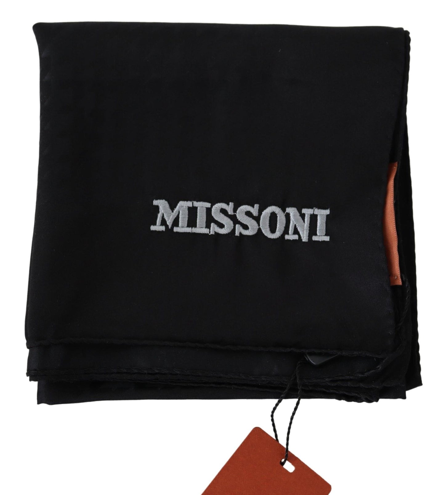 Missoni Schwarzer Wollstrick-Unisex-Halstuchschal