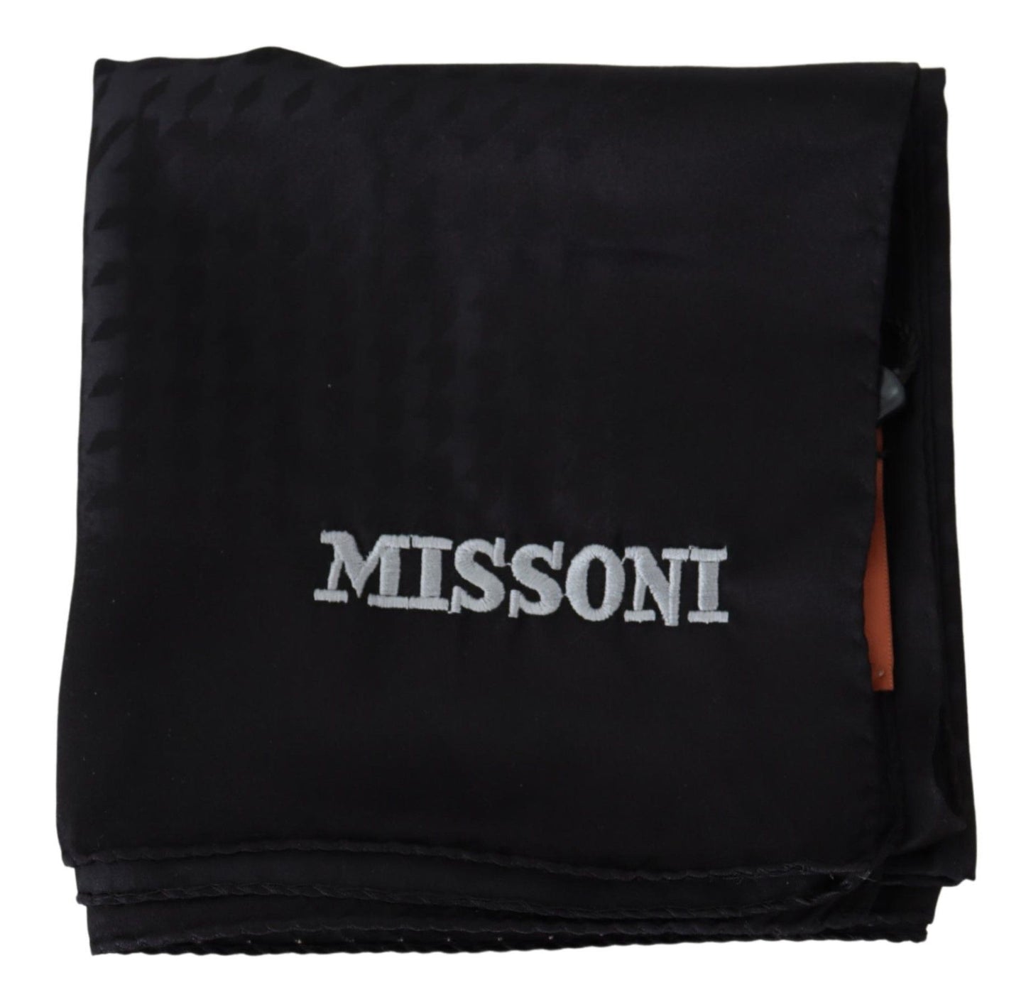 Missoni Schwarzer Wollstrick-Unisex-Halstuchschal