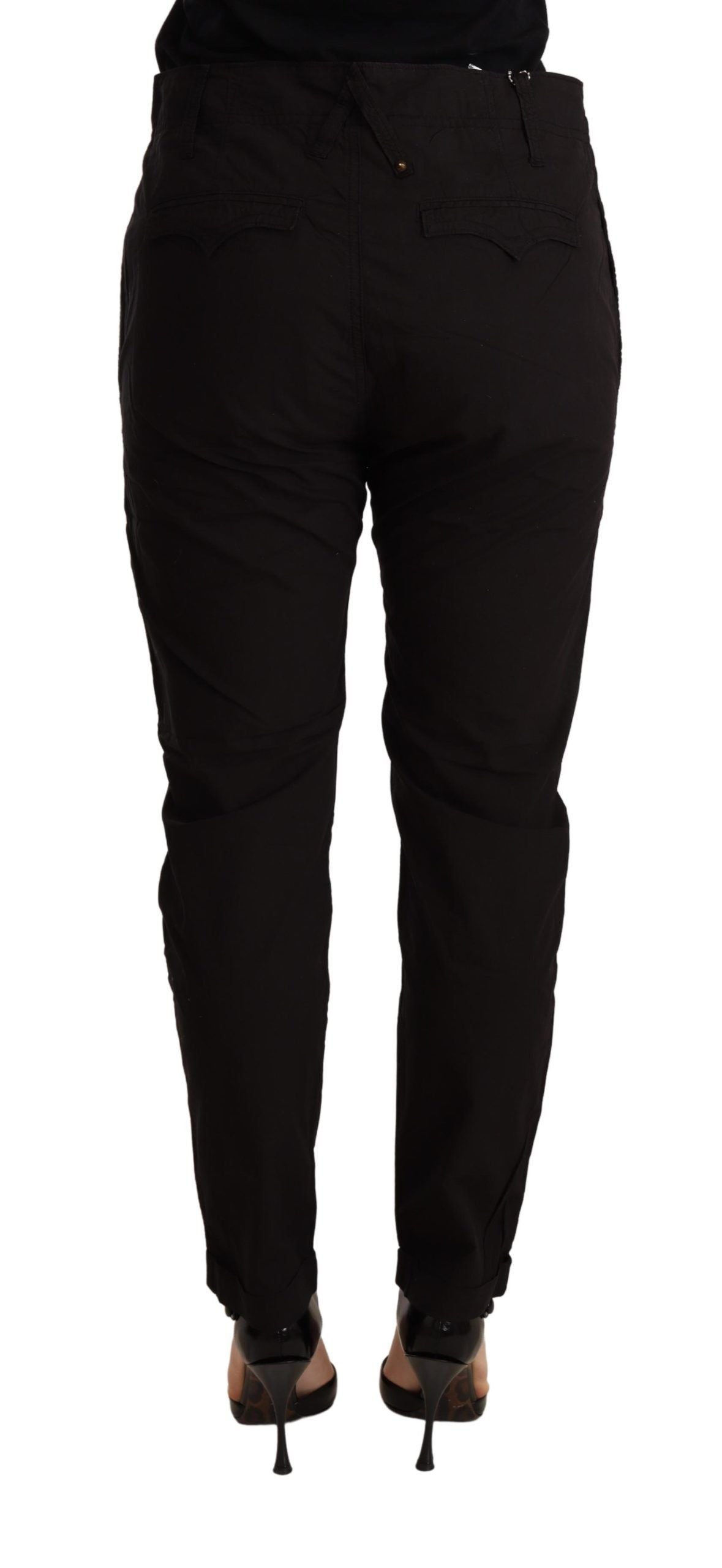 CYCLE Schwarze Skinny-Hose mit mittlerer Taille BAGGY Fit