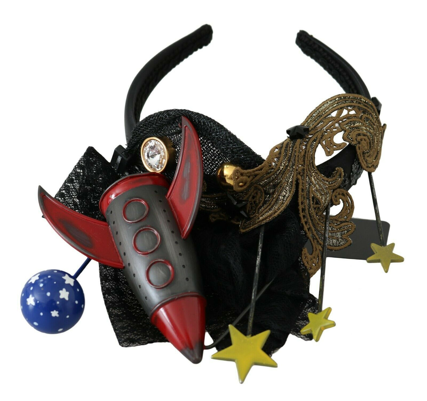 Dolce & Gabbana Rakete Kristall Sterne Tiara Diadem Stirnband