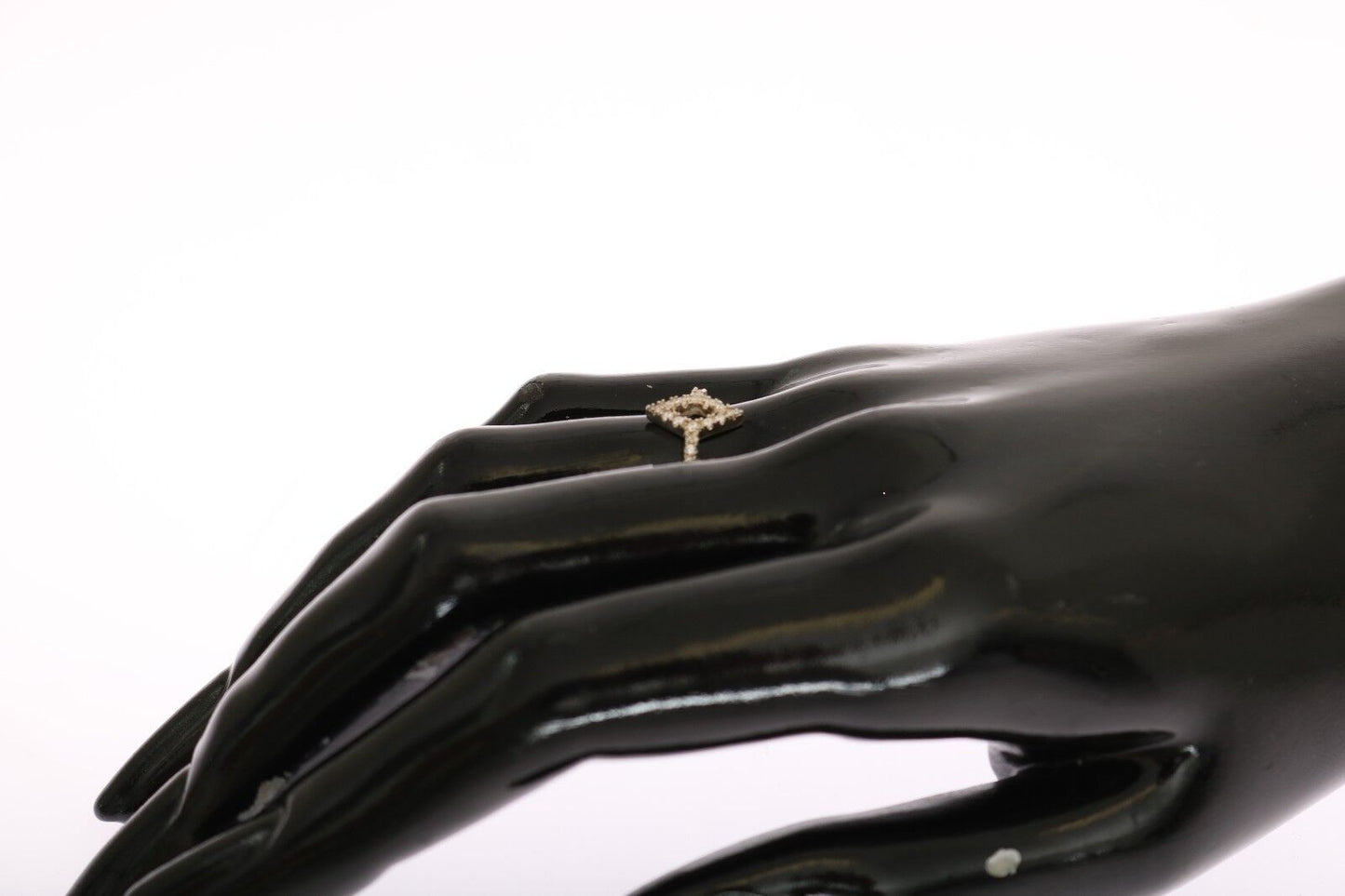 Nialaya Silber Rhombus Frauen klar CZ 925 Silber Ring