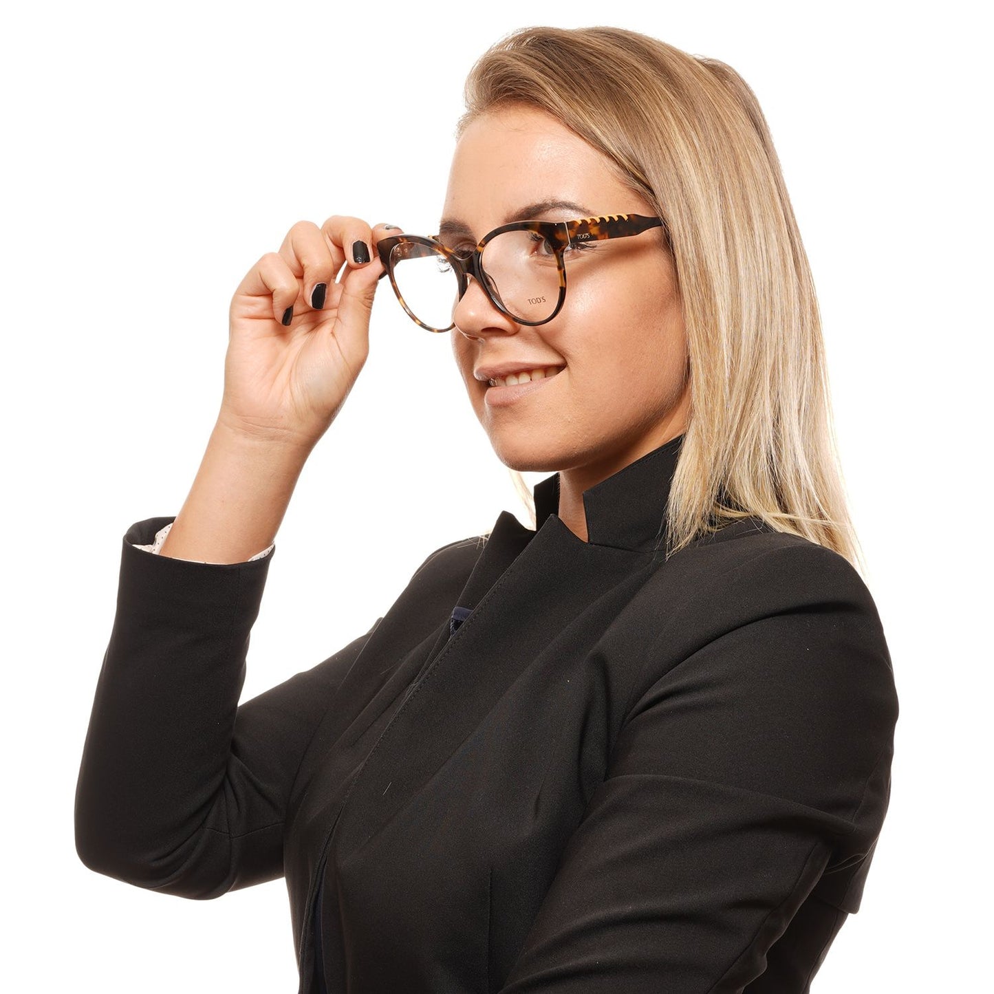 Tod's Schicke braune runde Vollrandbrille für Damen