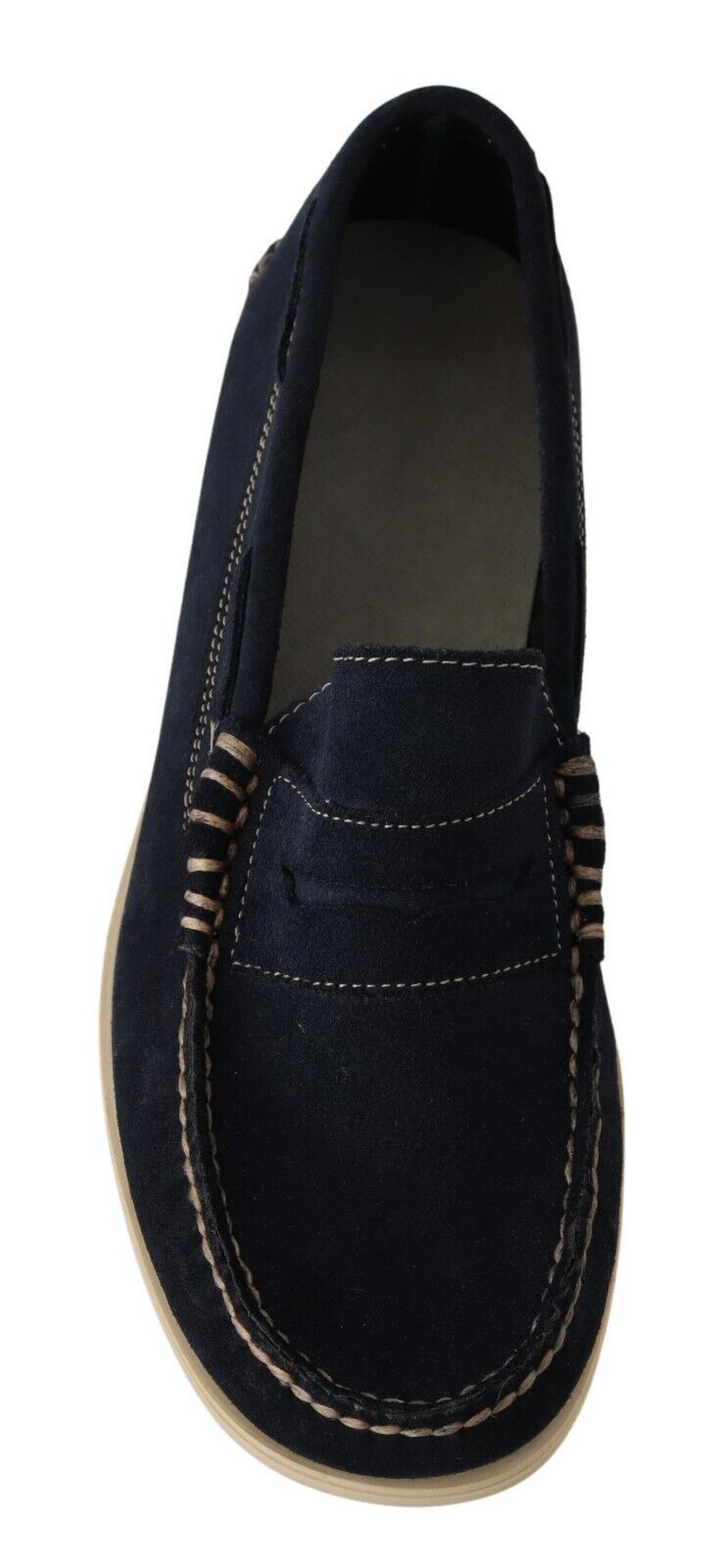 Pollini Blau Wildleder Low Top Mocassin Loafers Casual Männer Schuhe