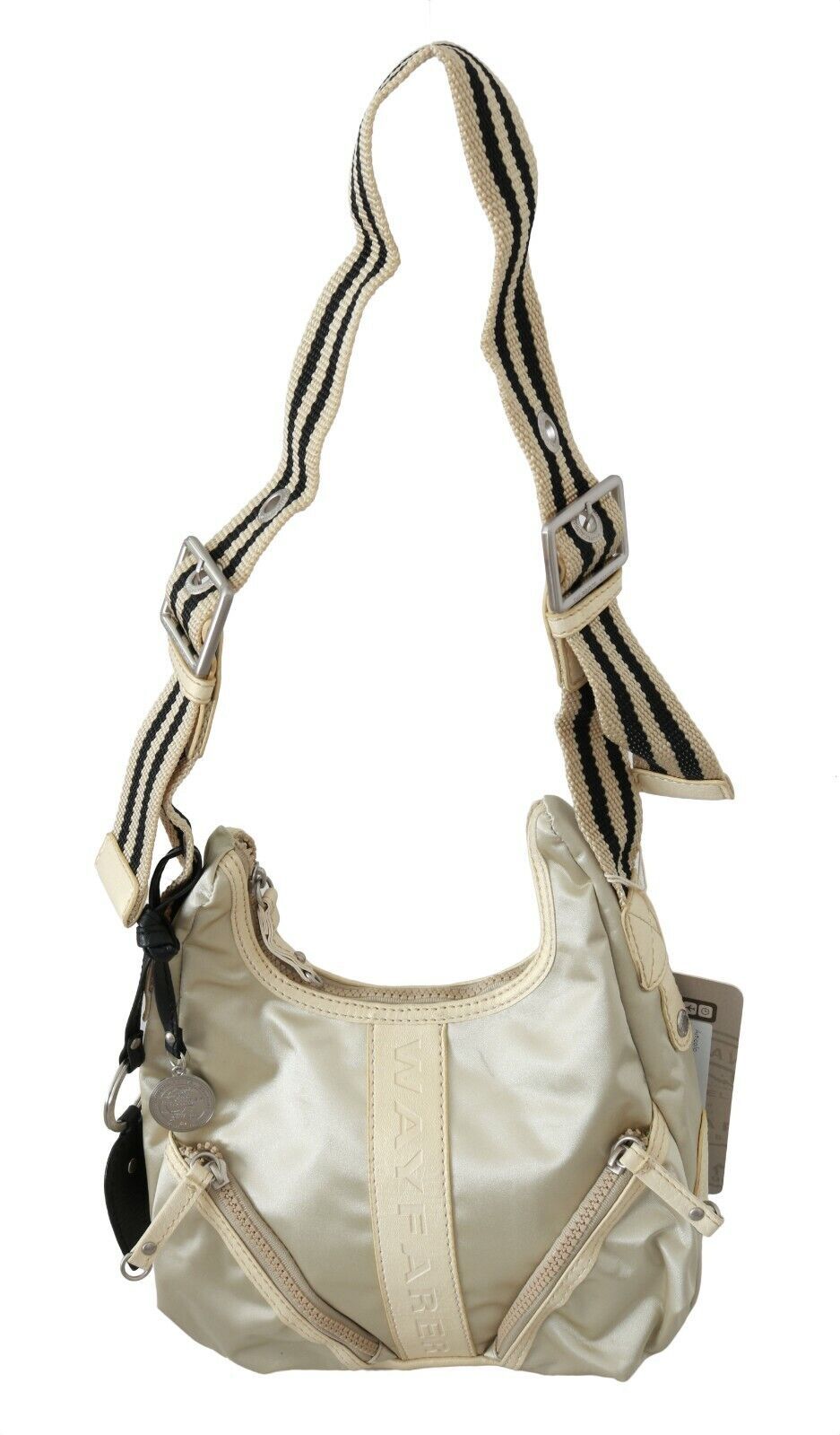 WAYFARER Weiß Schulter Crossbody Sling Fabric Geldbörse