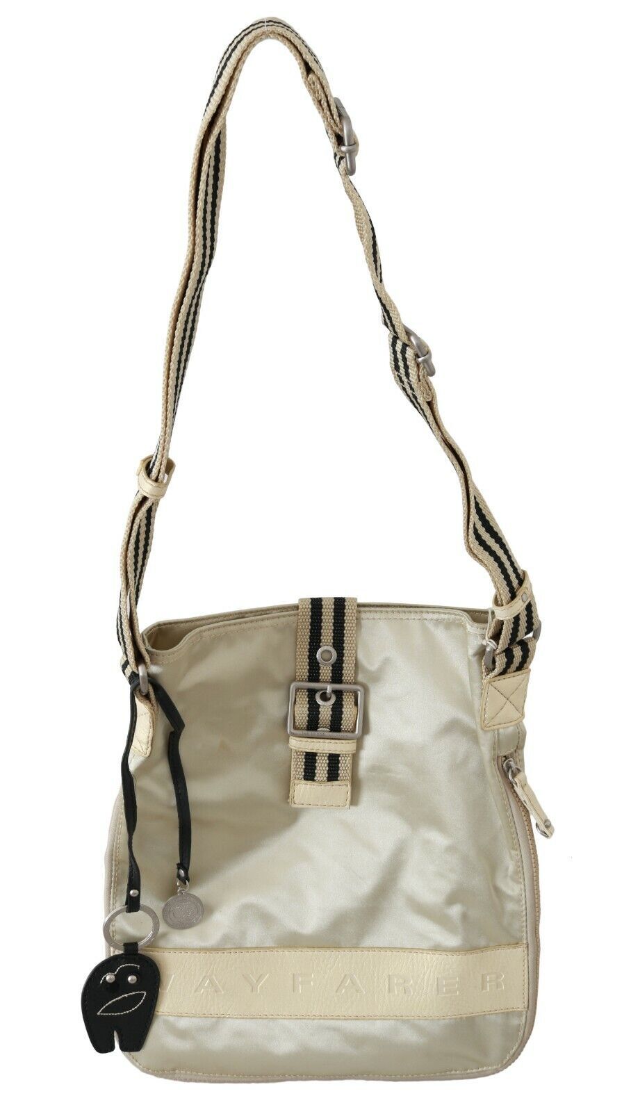 WAYFARER Beige Handtasche Schulter Tote Stoff Geldbörse
