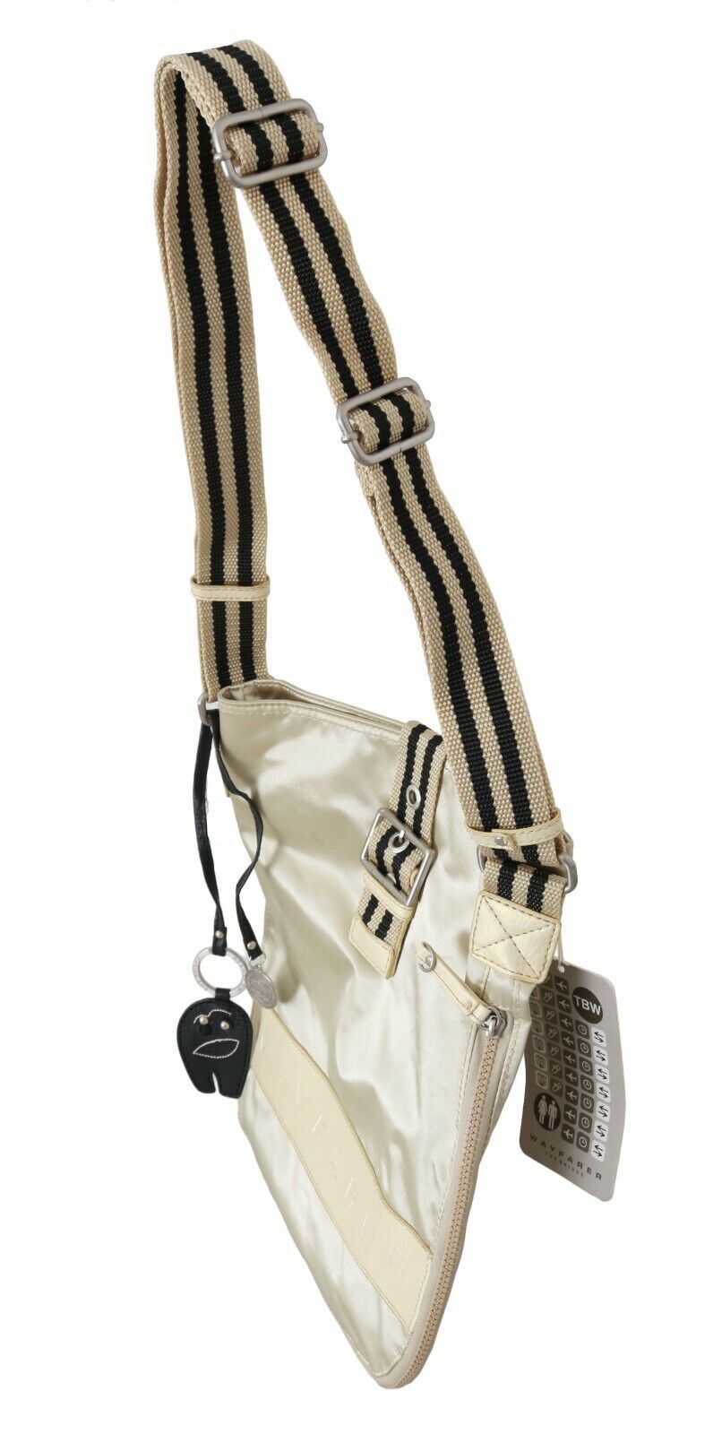 WAYFARER Beige Handtasche Schulter Tote Stoff Geldbörse