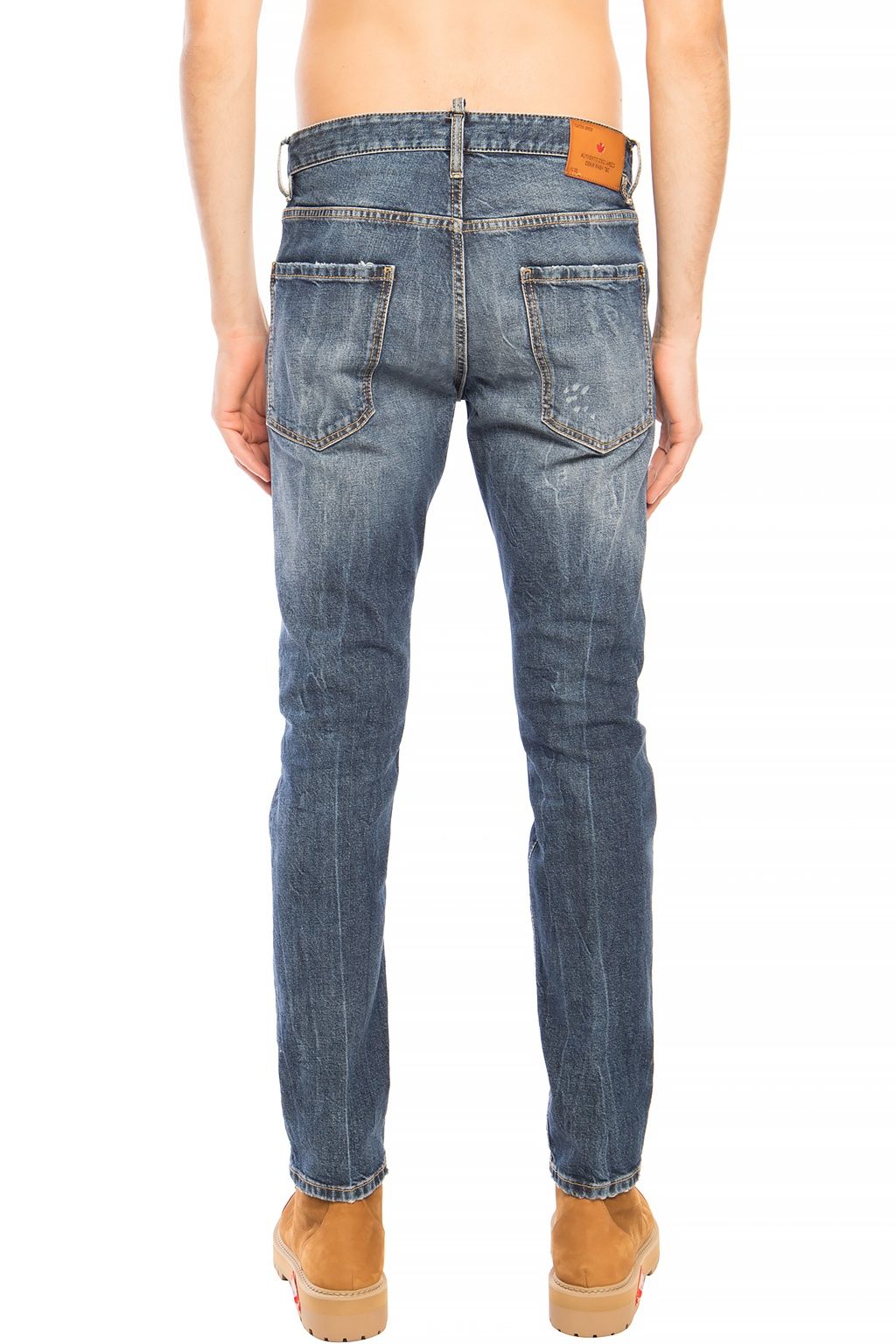 Dsquared² Marineblaue Cool Guy Jean Distressed Denim