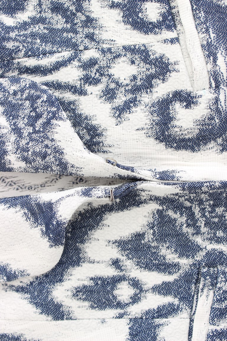 Christian Pellizzari Blau Weiß Blazer Anzug Jacke