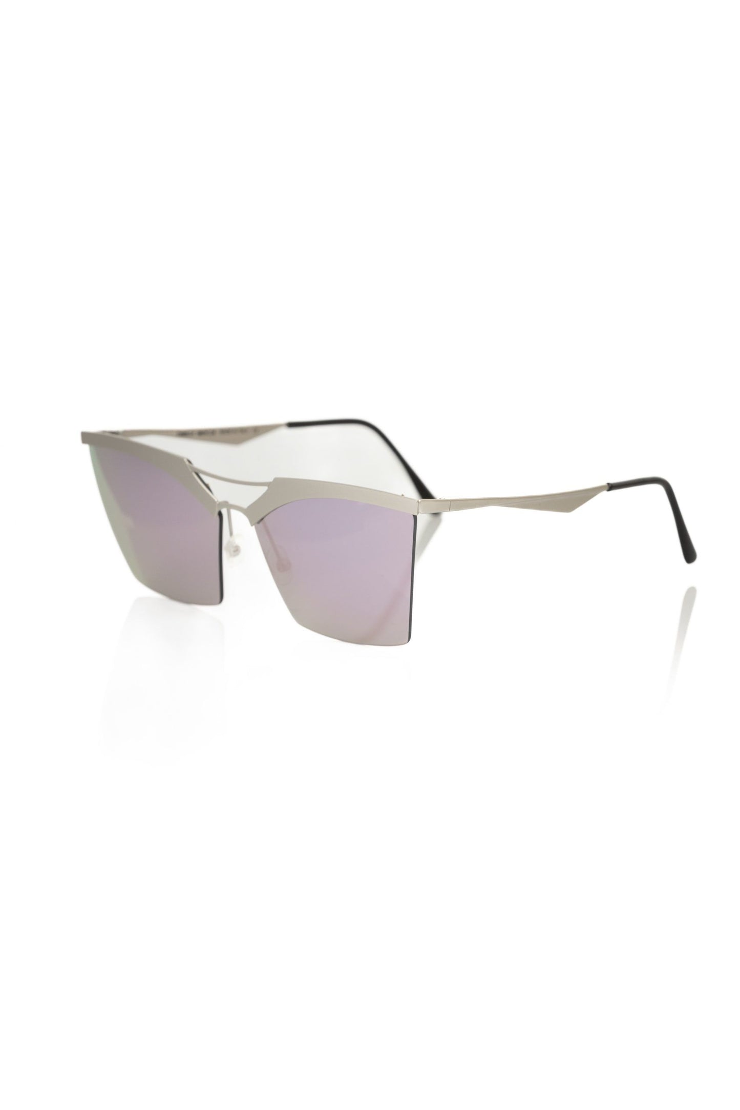 Frankie Morello Silbermetallic Damen-Sonnenbrille