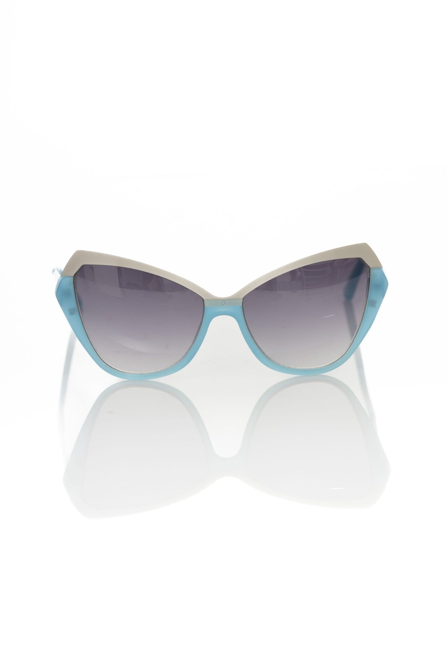 Frankie Morello Hellblaue Acetat Damen-Sonnenbrille