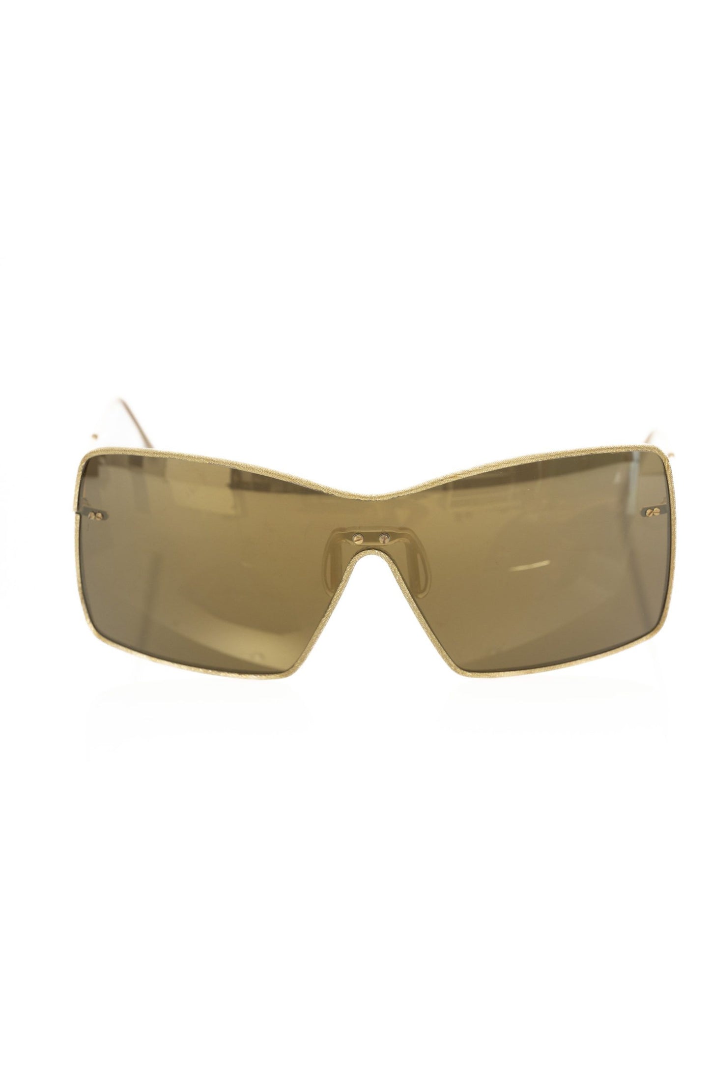 Frankie Morello Goldmetallic-Sonnenbrillen für Frauen