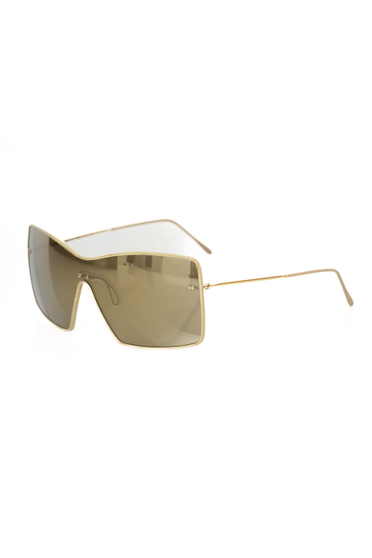 Frankie Morello Goldmetallic-Sonnenbrillen für Frauen