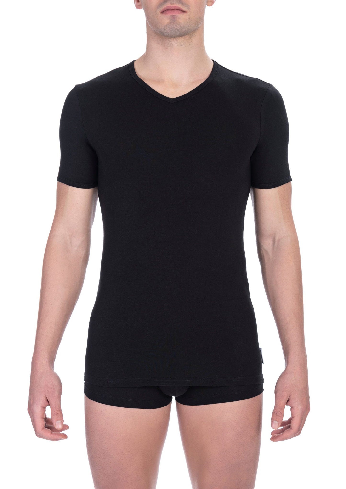 Bikkembergs Schwarzes Baumwolle Männer T-Shirt