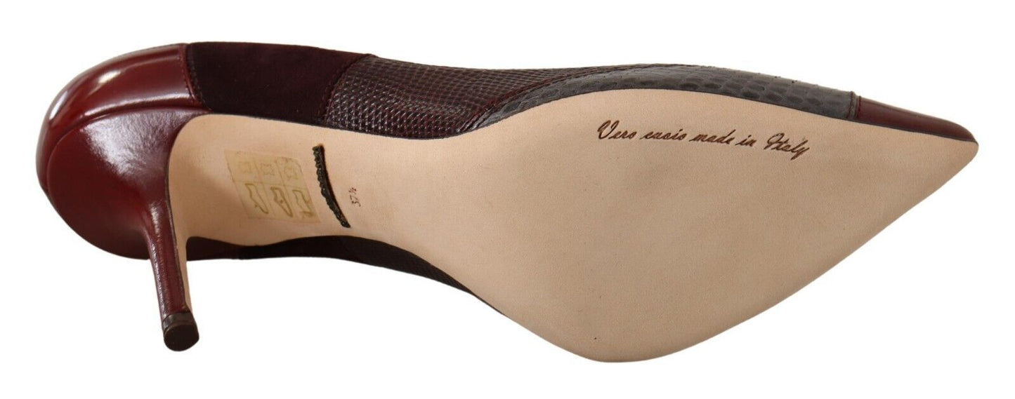 Dolce & Gabbana Multicolor Exotische Leder Absätze Pumps Schuhe