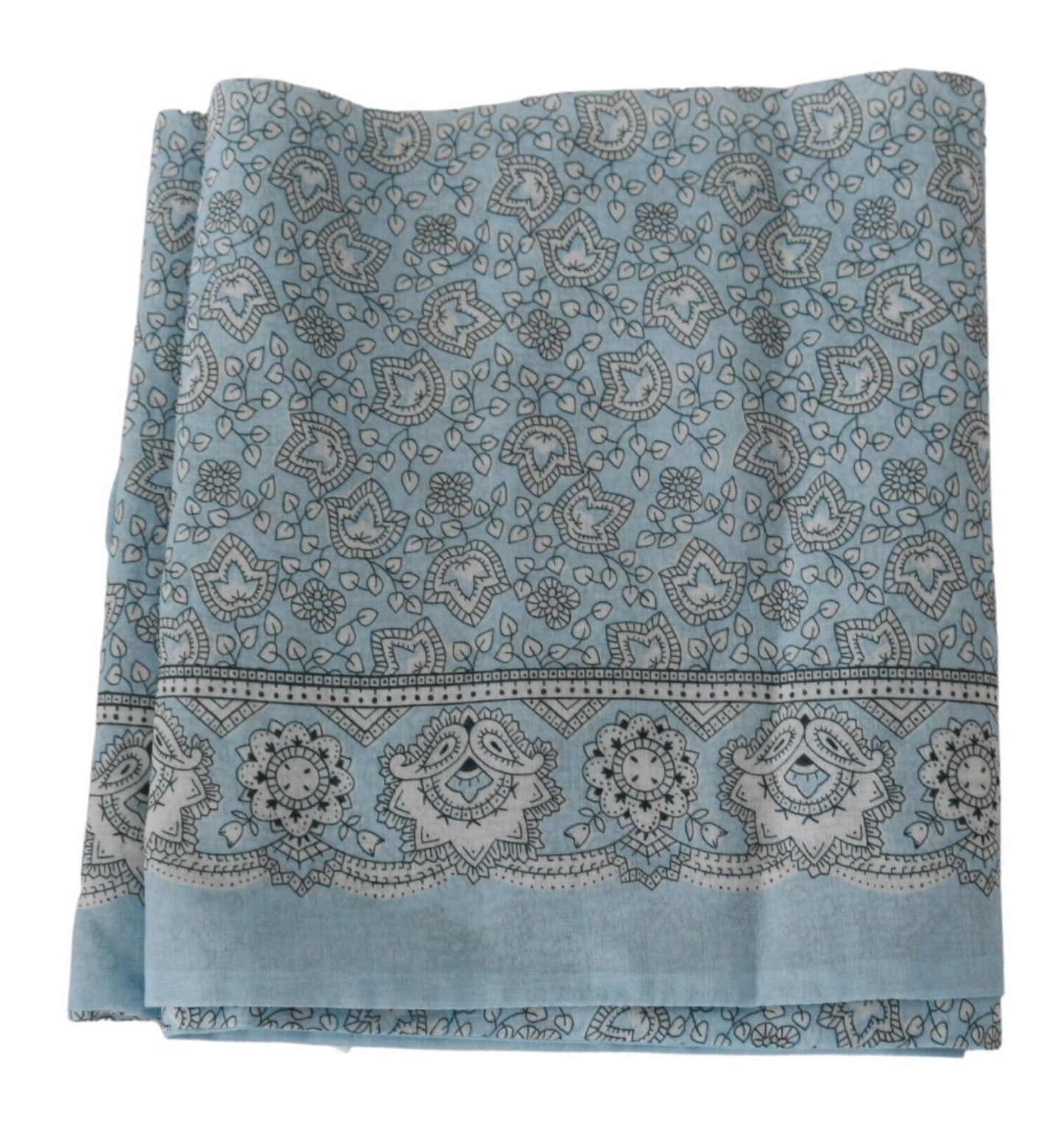 Ermanno Scervino Hellblauer Bandana-Wickelschal Foulardschal