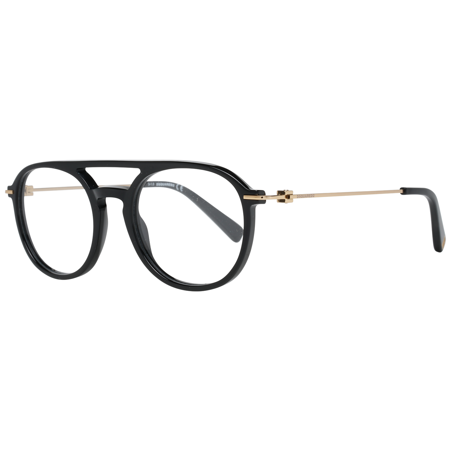 Dsquared² Glatte schwarze Designerbrille mit Vollrand