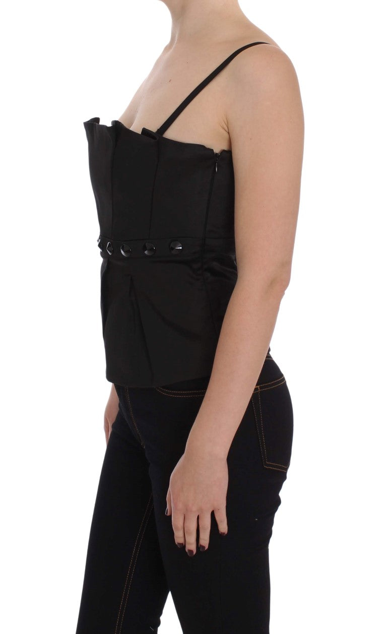 Exte Schwarzes Tank Party Abend Top Bluse