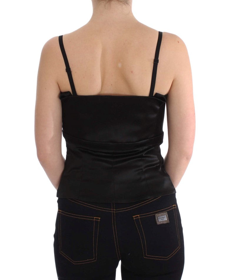 Exte Schwarzes Tank Party Abend Top Bluse
