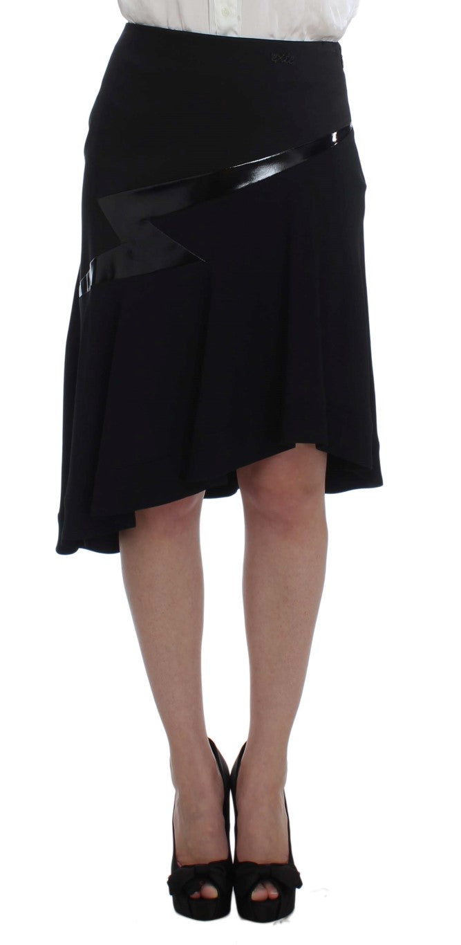 Exte Schwarz Blau Zweiteiliger Anzug Rock &