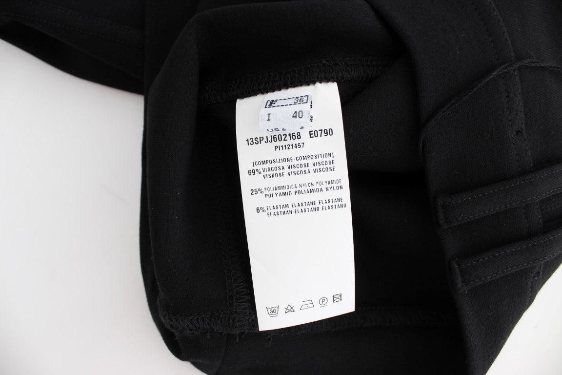 PLEIN SUD Schwarzer gerader Bleistiftrock