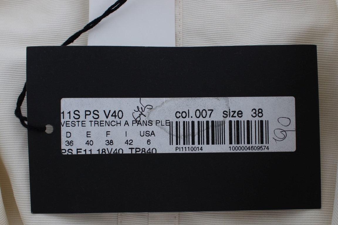 PLEIN SUD Weißer Trenchcoat Jacke