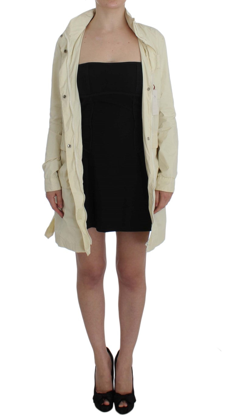 P.A.R.O.S.H. Beige wetterfester Trenchcoat Mantel