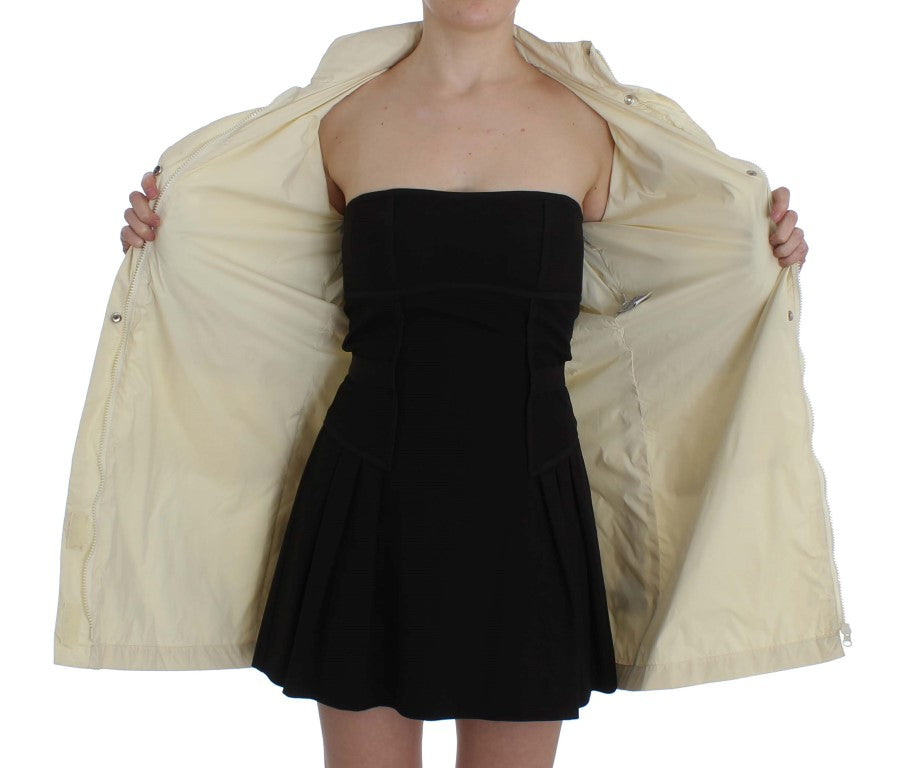 P.A.R.O.S.H. Beige wetterfester Trenchcoat Mantel
