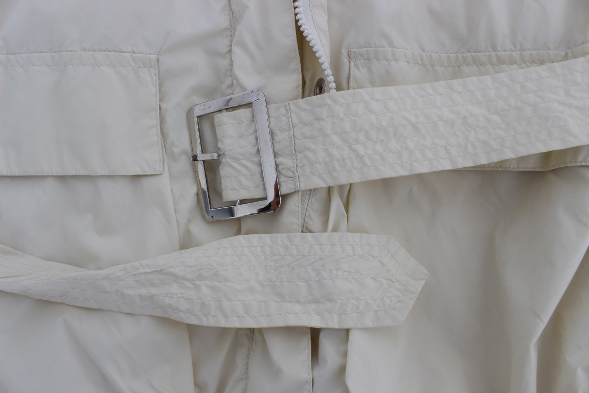 P.A.R.O.S.H. Beige wetterfester Trenchcoat Mantel