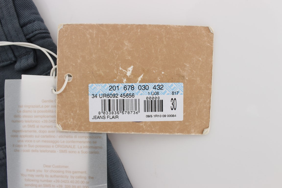 John Galliano Blaue Baumwollmischung Slim Fit Bootcut Jeans