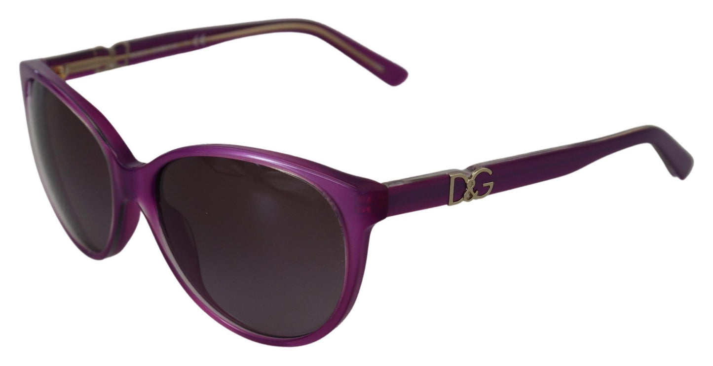 Dolce & Gabbana Lila Acetat Rahmen Runde Schattierungen DG4171P Sonnenbrille