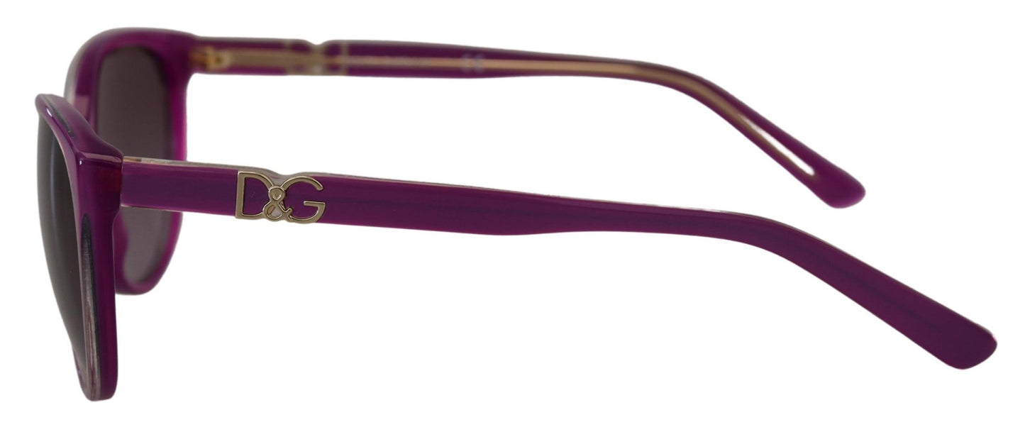 Dolce & Gabbana Lila Acetat Rahmen Runde Schattierungen DG4171P Sonnenbrille