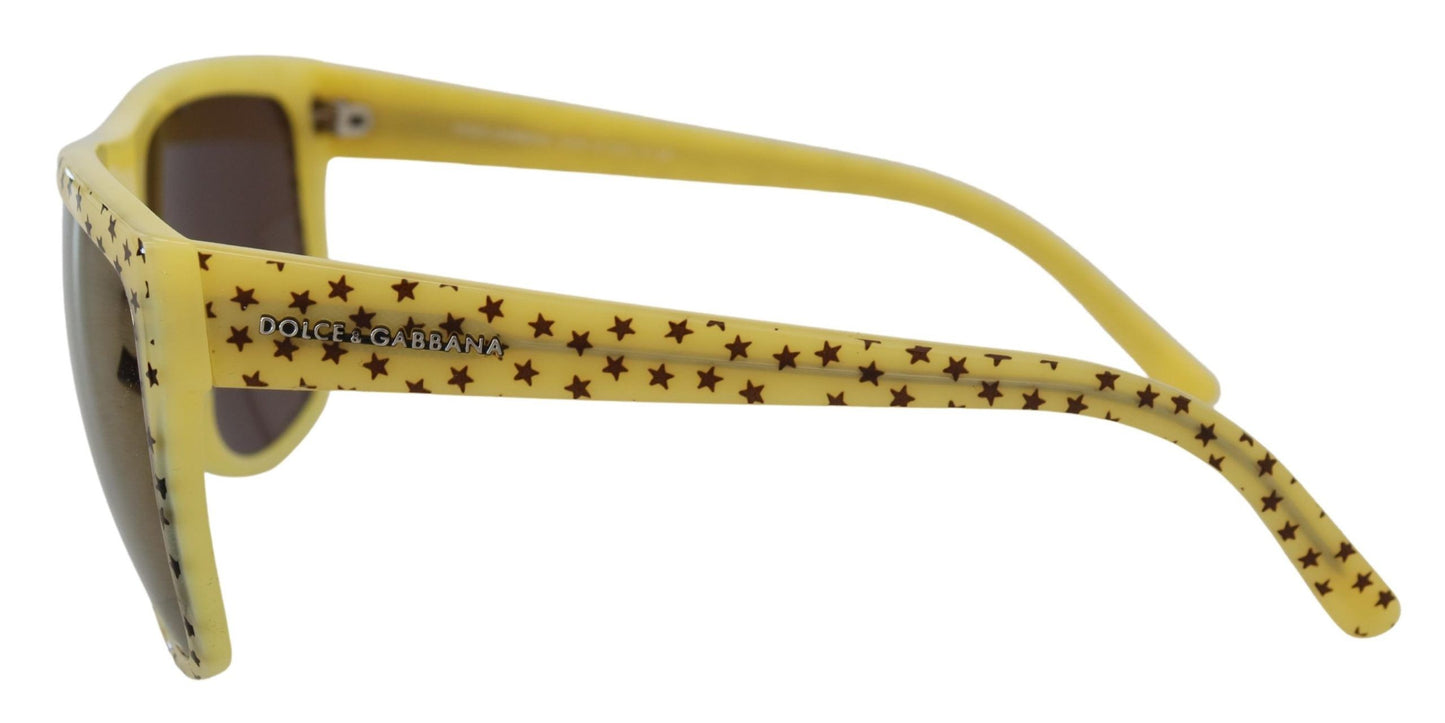 Dolce & Gabbana Gelbe Sterne Acetat Square Shades DG4125 Sonnenbrille